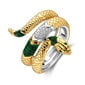 Ti Sento apzeltīts sudraba gredzens ar čūskas motīvu 901023357 цена и информация | Gredzeni | 220.lv
