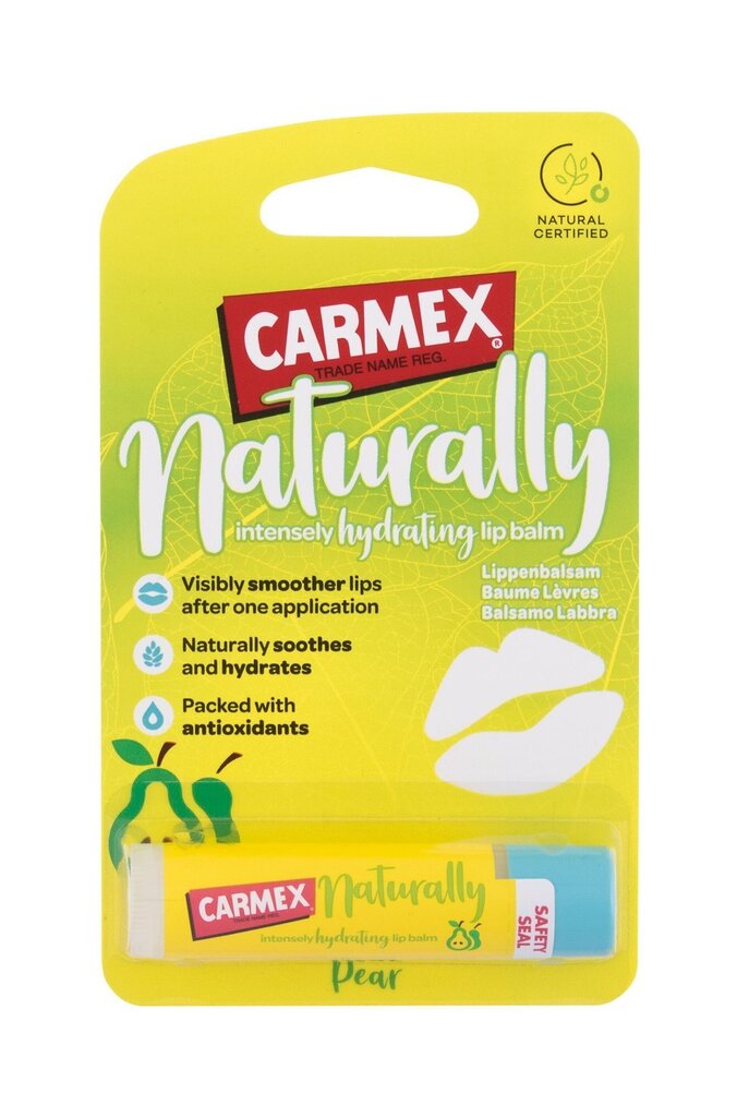 Carmex Naturally Pear Stick - lūpu balzams цена и информация | Lūpu krāsas, balzāmi, spīdumi, vazelīns | 220.lv