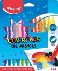 Eļļas krītiņi MAPED Oil Pastels, 24 krāsas cena un informācija | Modelēšanas un zīmēšanas piederumi | 220.lv
