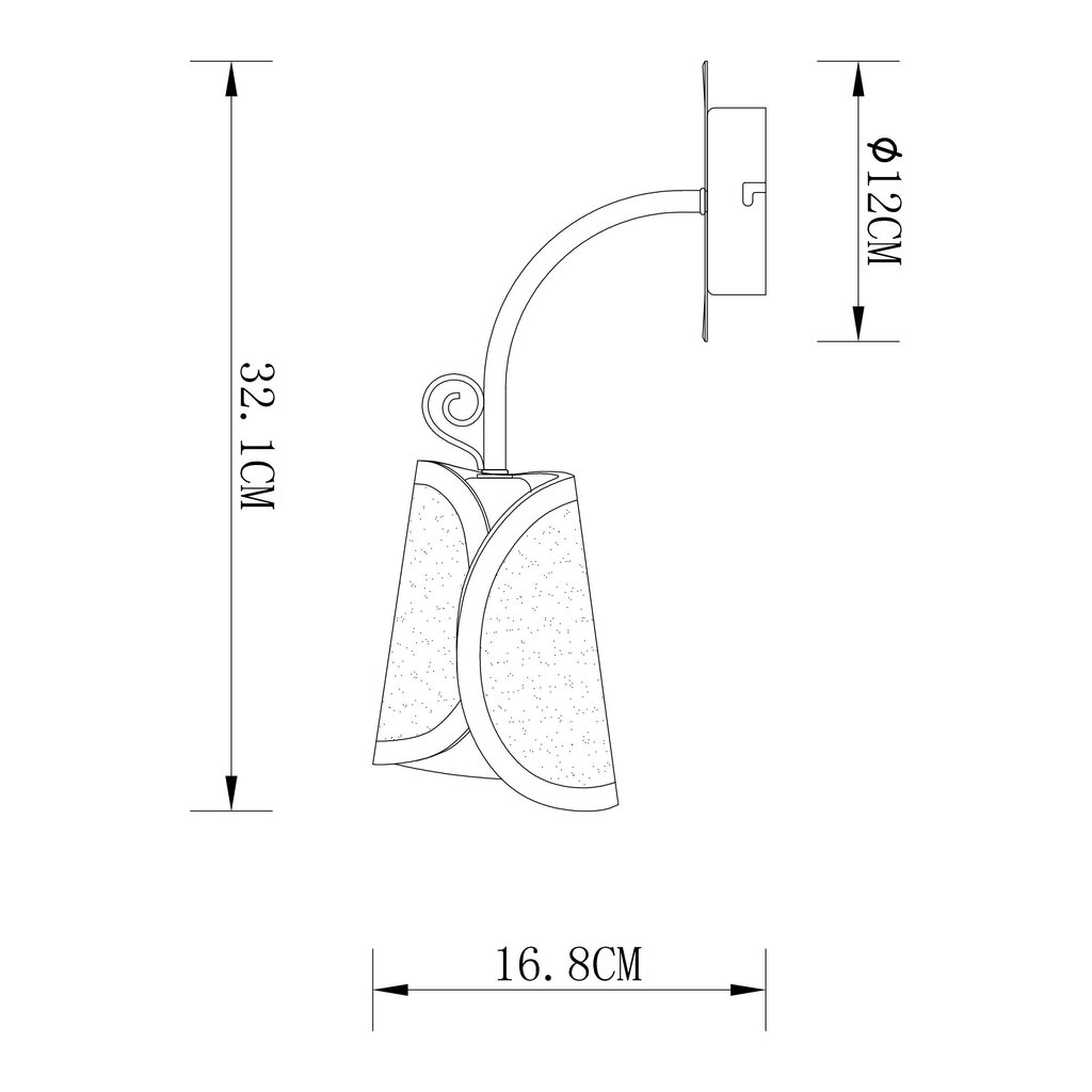 Sienas lampa G.LUX GM-081/ 1 cena un informācija | Sienas lampas | 220.lv