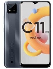 Realme C11 (2021), 32GB, Dual SIM, Grey cena un informācija | Mobilie telefoni | 220.lv