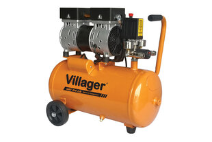 Бесшумный воздушный компрессор Villager VAT 24 LS цена и информация | Компрессоры | 220.lv