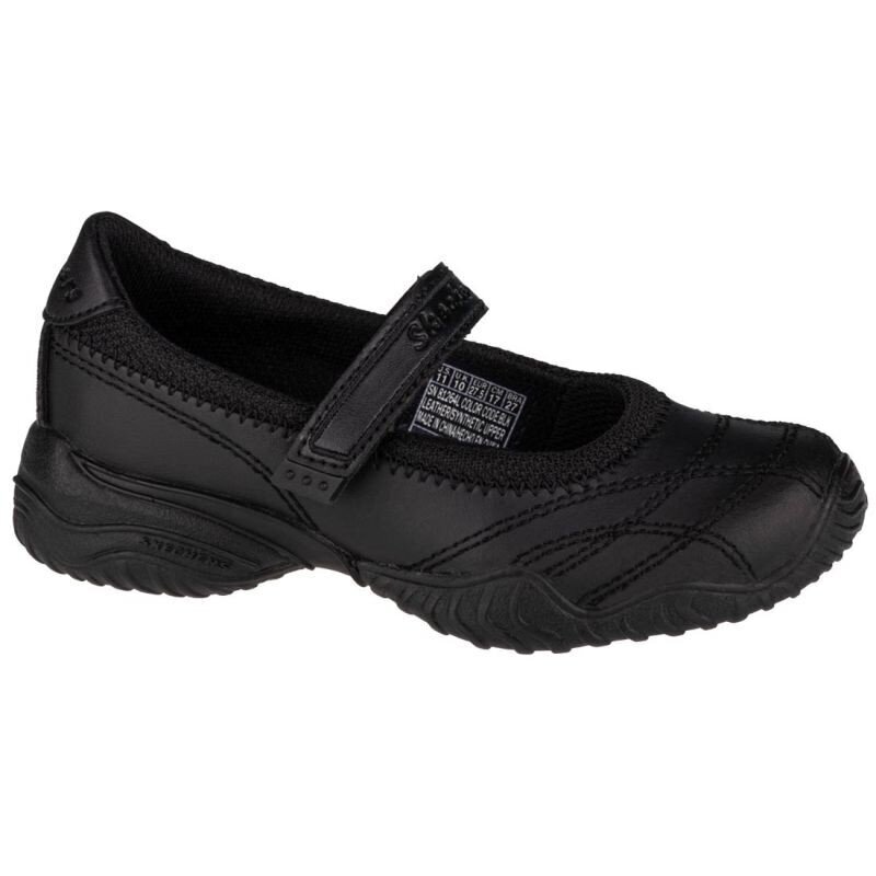 Ikdienas apavi meitenēm Skechers Velocity-Pouty Jr 81264L-BLK, melni cena un informācija | Sporta apavi bērniem | 220.lv