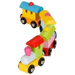 Goki деревянный поезд на магнитах Турин, 28 см цена и информация | Конструктор автомобилей игрушки для мальчиков | 220.lv