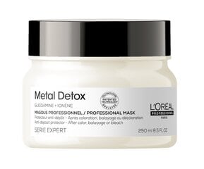 Metālu uzkrāšanos samazinoša matu maska L'oreal Professionnel Metal Detox, 250 ml цена и информация | Средства для укрепления волос | 220.lv