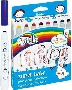 Flomāsteri Fiorello Super Baby, 8 krāsas cena un informācija | Modelēšanas un zīmēšanas piederumi | 220.lv