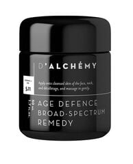 D'Alchemy Age Defence Broad-Spectrum Remedy pretnovecošanās sejas krēms 50 ml cena un informācija | Sejas krēmi | 220.lv