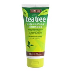 Beauty Formulas Tea Tree šampūns 200 ml cena un informācija | Šampūni | 220.lv