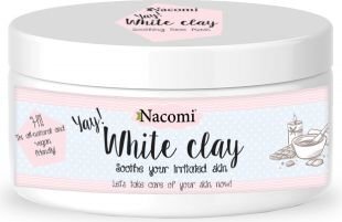 Nacomi White Clay sejas maska 50 g cena un informācija | Sejas maskas, acu maskas | 220.lv