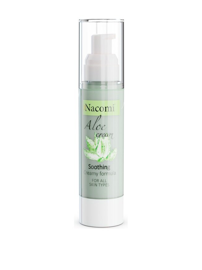 Nacomi Aloe nomierinošs sejas krēms 50 ml цена и информация | Sejas krēmi | 220.lv