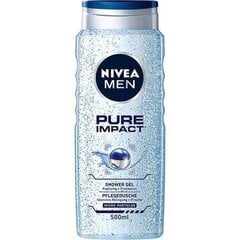 Nivea Men Pure Impact гель для душа для мужчин 500 мл цена и информация | Масла, гели для душа | 220.lv