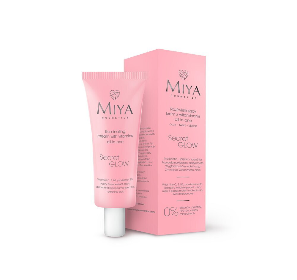 Miya Cosmetics Secret Glow sejas krēms 30 ml cena un informācija | Sejas krēmi | 220.lv