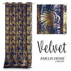 AmeliaHome штора Goldenleaves, индиго, 140 x 245 см, 1 шт. kaina ir informacija | Шторы, занавески | 220.lv