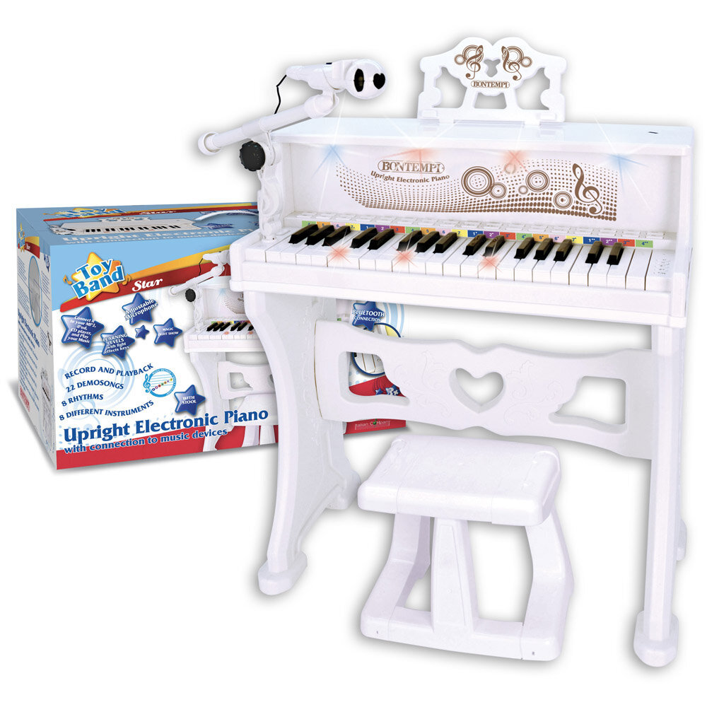 BONTEMPI elektroniskās klavieres ar mikrofonu, 10 8000 цена и информация | Attīstošās rotaļlietas | 220.lv