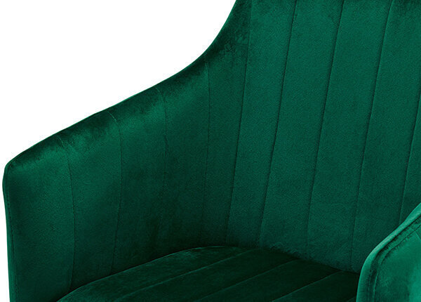 Ēdamistabas krēslu komplekts Linda, 2 gab., zaļš цена и информация | Virtuves un ēdamistabas krēsli | 220.lv
