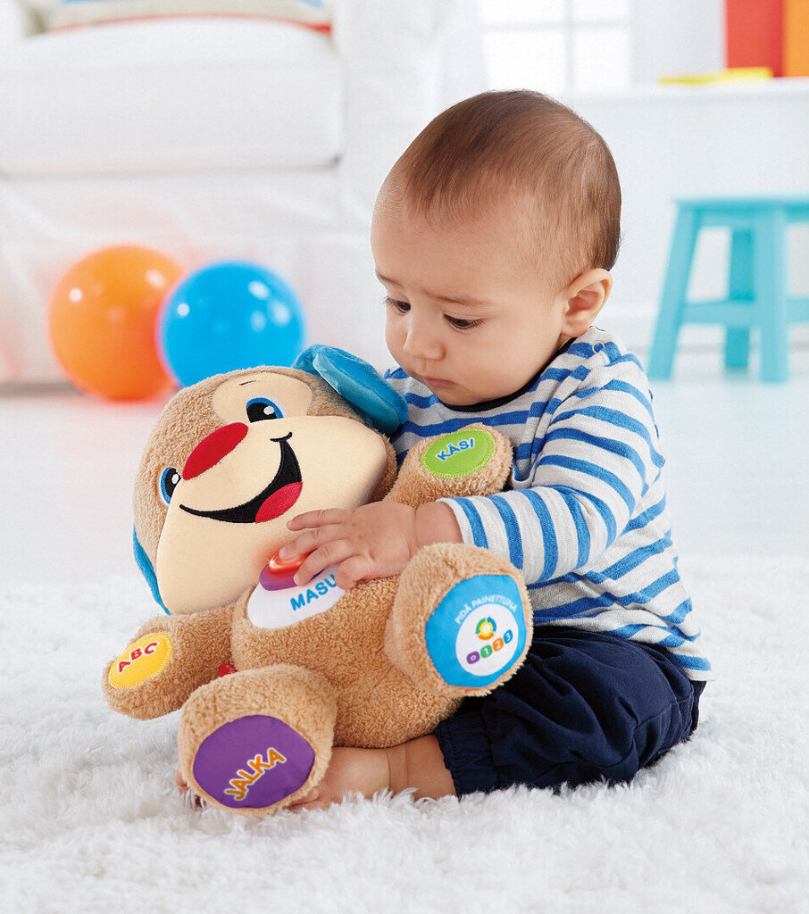 Interaktīvais kucēns Smart Stages Puppy, Fisher-Price (somu valodā) cena un informācija | Rotaļlietas zīdaiņiem | 220.lv