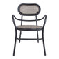 Dārza krēsls BOLGHERI 56x62xH83cm, brūns / melns cena un informācija | Dārza krēsli | 220.lv