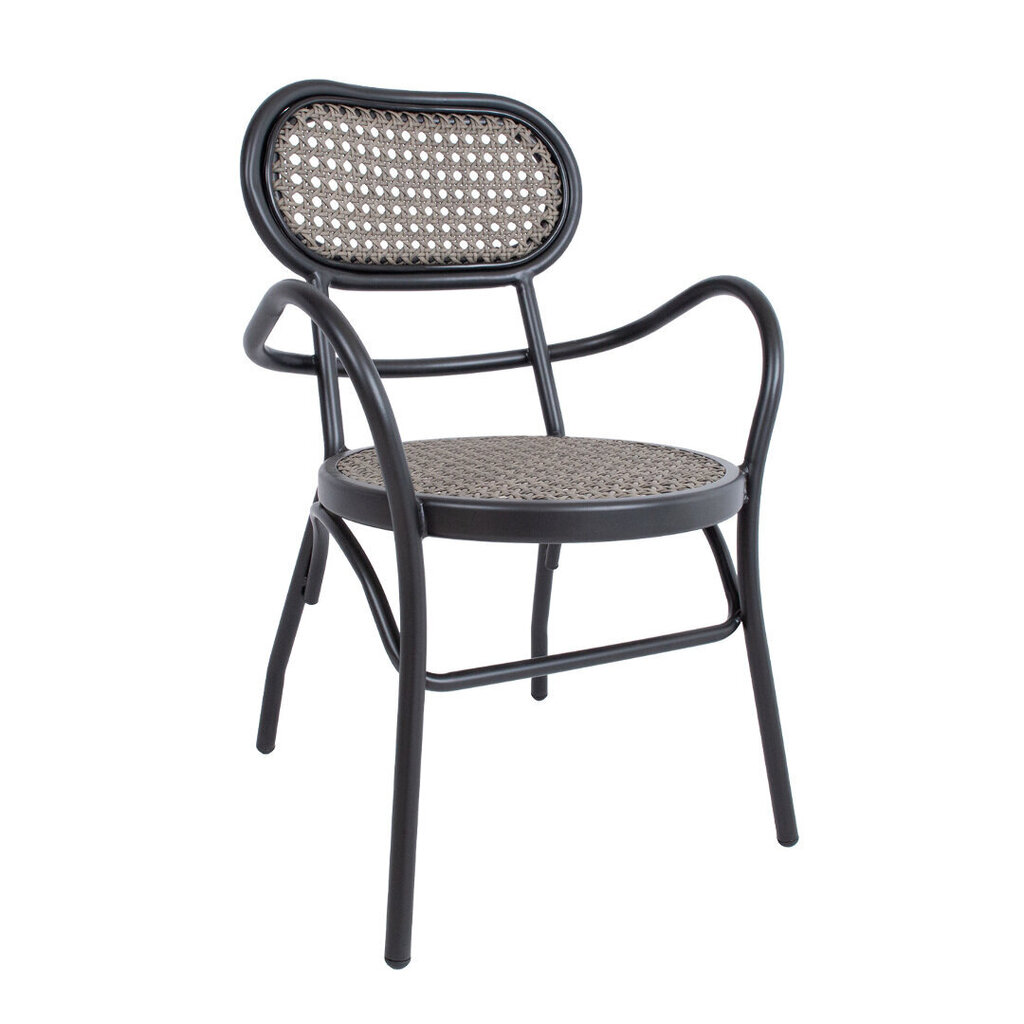 Dārza krēsls BOLGHERI 56x62xH83cm, brūns / melns cena un informācija | Dārza krēsli | 220.lv