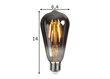 Dekoratīvā LED elektriskā spuldze ar cokolu E27, 1,8 W/80 lm cena un informācija | Spuldzes | 220.lv