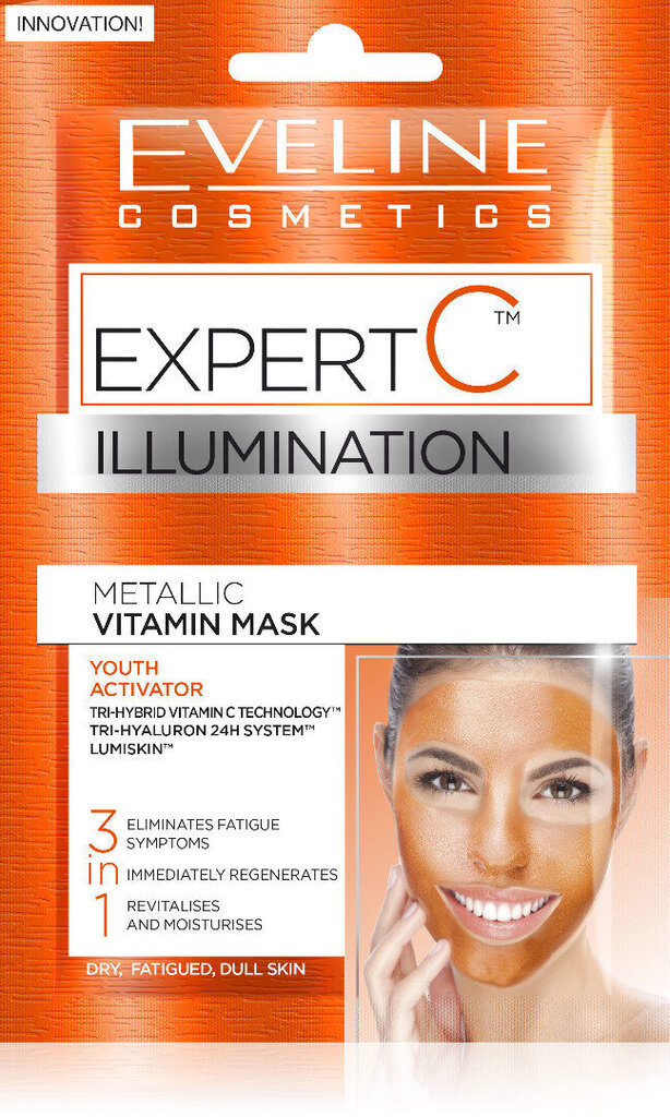 Eveline Cosmetics Expert C jauninoša sejas maska 2x5 ml cena un informācija | Sejas maskas, acu maskas | 220.lv