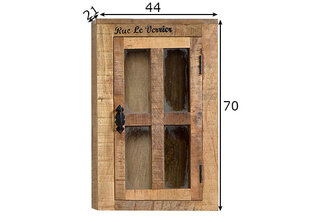 Настенный шкаф SIT Rustic 01902-04, коричневый цена и информация | Шкафчики в гостиную | 220.lv