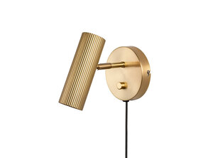 Globen Lighting sienas lampa Hubble Brushed Brass cena un informācija | Sienas lampas | 220.lv