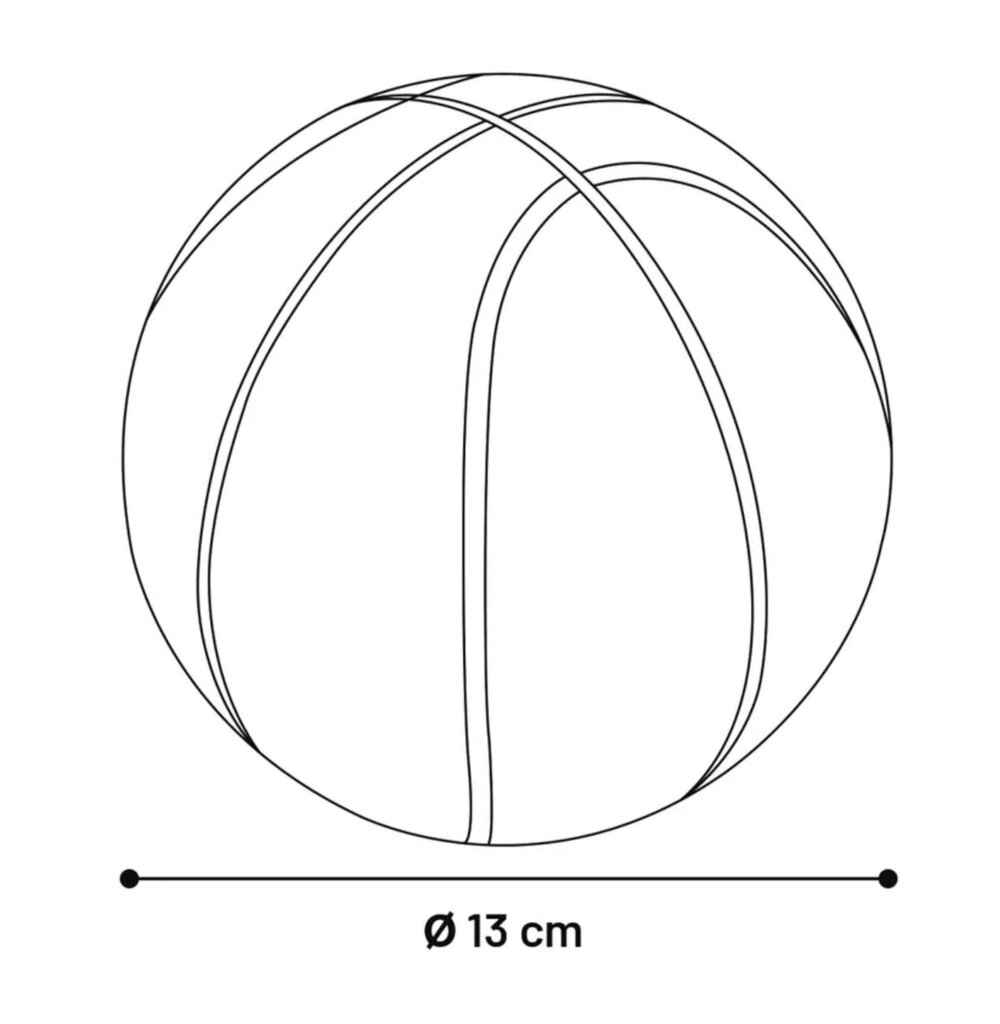 Flamingo rotaļlieta suņiem lateksa basketbola bumba, 13 cm cena un informācija | Suņu rotaļlietas | 220.lv