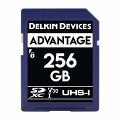 DELKIN SD ADVANTAGE 660X UHS-I U3 (V30) R90/W90 256GB cena un informācija | Atmiņas kartes fotokamerām | 220.lv