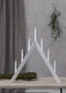 Elektriskais svečturis Arrow, balts cena un informācija | Ziemassvētku dekorācijas | 220.lv