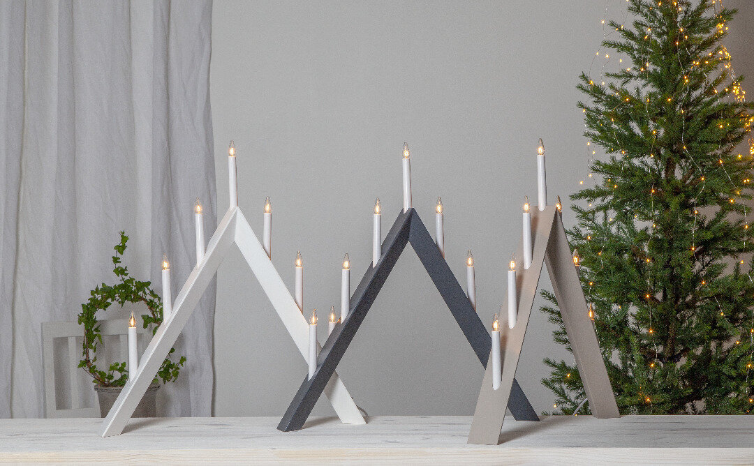 Elektriskais svečturis Arrow, balts цена и информация | Ziemassvētku dekorācijas | 220.lv