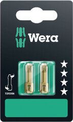 Wera Torsion (extra hard) uzgaļi, 2 x PZ2 x 25mm, 855/1 TH, blisterī цена и информация | Механические инструменты | 220.lv