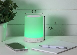 Skaļrunis/skārienjutīga LED lampa, 3 W/80 lm cena un informācija | Galda lampas | 220.lv