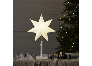 Zvaigznes formas lampa uz kājas Karo, balta cena un informācija | Ziemassvētku dekorācijas | 220.lv