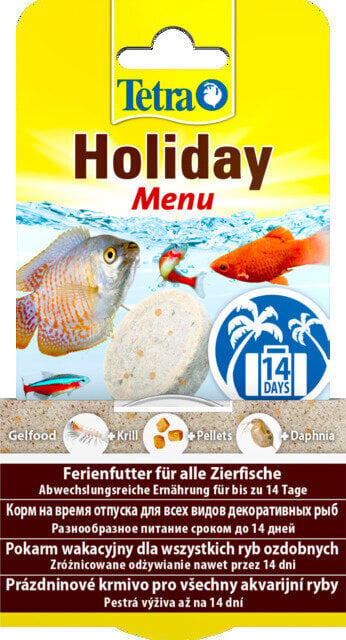 Zivju barība Tetra Holiday Menu, 30 g cena un informācija | Zivju barība | 220.lv