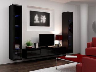 Секция VIGO V + RGB освещение цена и информация | Шкафчики в гостиную | 220.lv