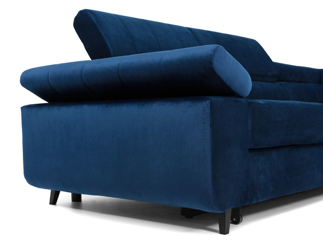 Izvelkamais stūra dīvāns Nord, zils cena un informācija | Stūra dīvāni | 220.lv