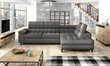 Izvelkamais stūra dīvāns Nord, pelēks cena un informācija | Stūra dīvāni | 220.lv