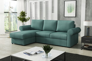 Izvelkamais stūra dīvāns MONACO, zaļš cena un informācija | Stūra dīvāni | 220.lv