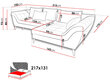 Izvelkamais stūra dīvāns Aruba, gaiši violets / rozā cena un informācija | Stūra dīvāni | 220.lv
