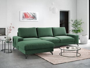 Izvelkamais stūra dīvāns Flavio, zaļš цена и информация | Угловые диваны | 220.lv