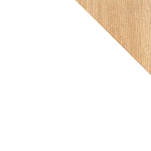 Gulta Caren, 80 x 180 cm + gultas kastes, balta / dižskābardis cena un informācija | Gultas | 220.lv