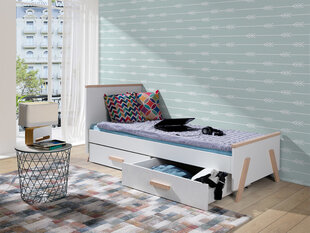 Кровать Kora, 90x200 см + прикроватные ящики цена и информация | Кровати | 220.lv