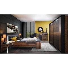 Кровать Bellevue 160 x 200 см, дуб/черный дуб цена и информация | Кровати | 220.lv
