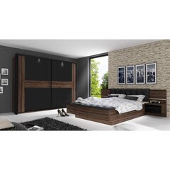 Кровать Recover 160 x 200 см, дуб/черный дуб цена и информация | Кровати | 220.lv