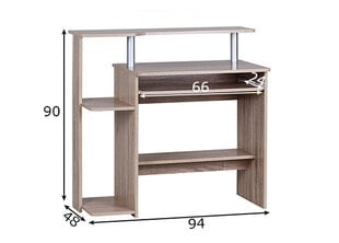Компьютерный стол Dennis, дуб сонома цена и информация | Компьютерные, письменные столы | 220.lv