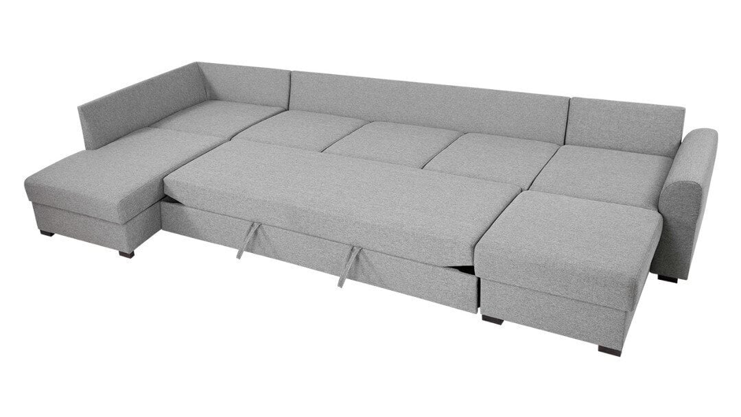 Izvelkamais stūra dīvāns Wilma Large, pelēks cena un informācija | Dīvāni | 220.lv