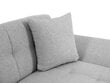 Izvelkamais stūra dīvāns ar veļas kasti Malwi, balts/gaiši pelēks cena un informācija | Stūra dīvāni | 220.lv