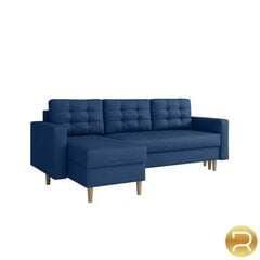 Izvelkamais stūra dīvāns ar veļas kasti Ana, tumši zils цена и информация | Угловые диваны | 220.lv