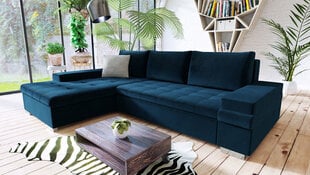 Izvelkamais stūra dīvāns Bangkok Mini, tumši zils цена и информация | Угловые диваны | 220.lv