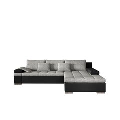 Izvelkamais stūra dīvāns Bangkok, pelēks/melns cena un informācija | Stūra dīvāni | 220.lv